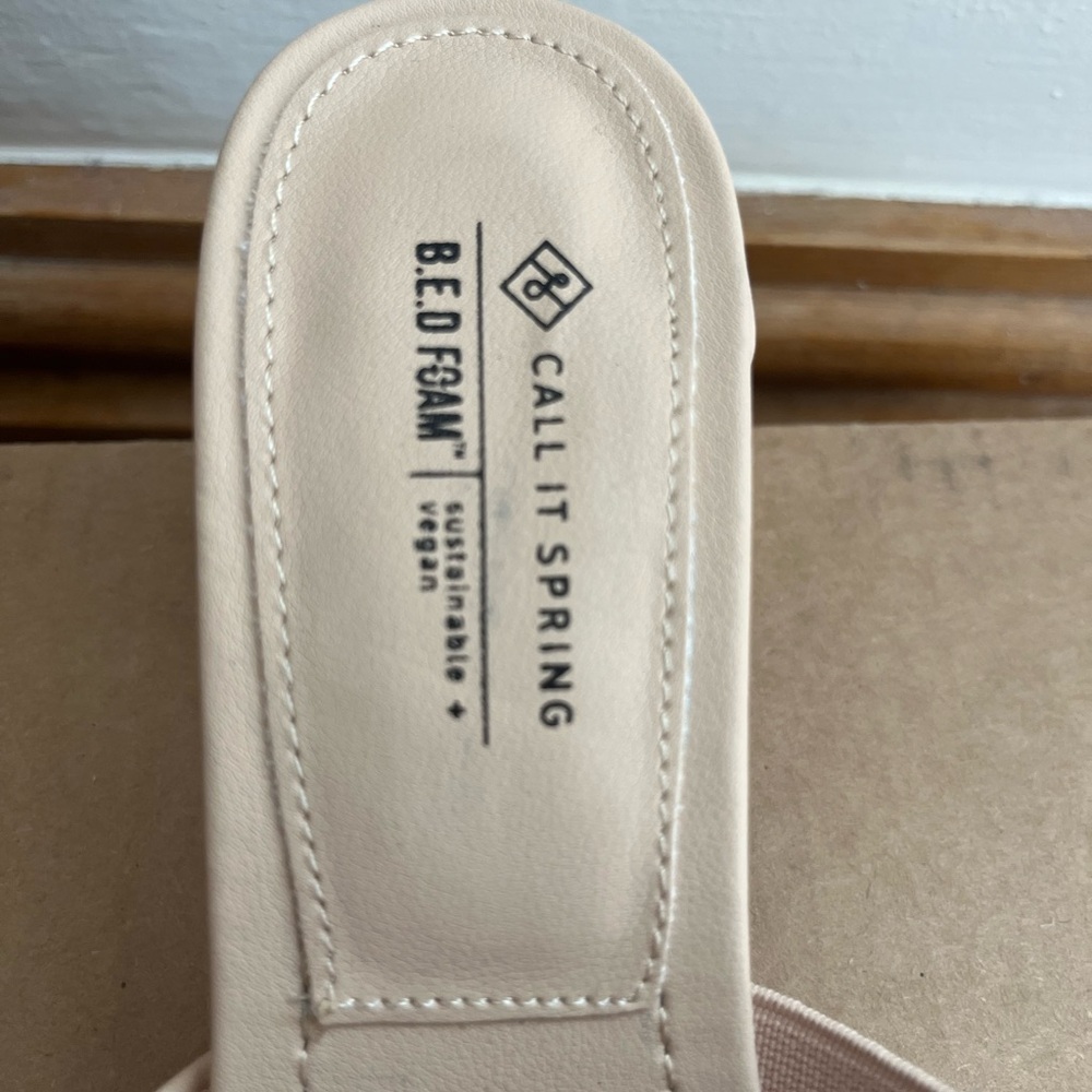 Call It Spring Cream Women's Mules - Picture 3 of 5